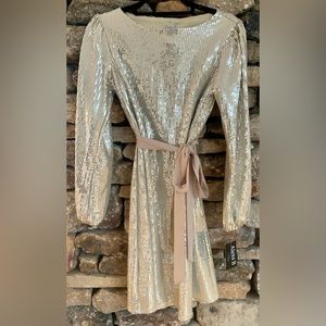 Alexa B Disco ball sequin dress 4 NWT
